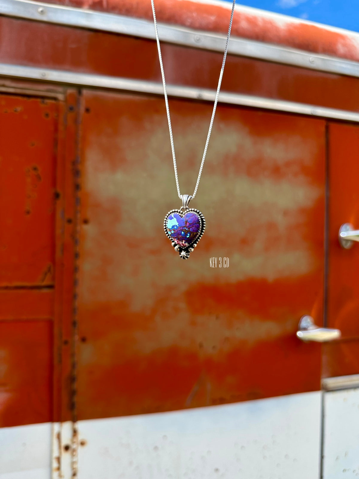 Purple Mohave Heart
