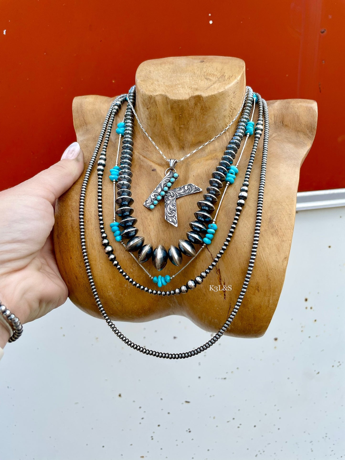 Pre- Order Engraved Turquoise Letters image 0