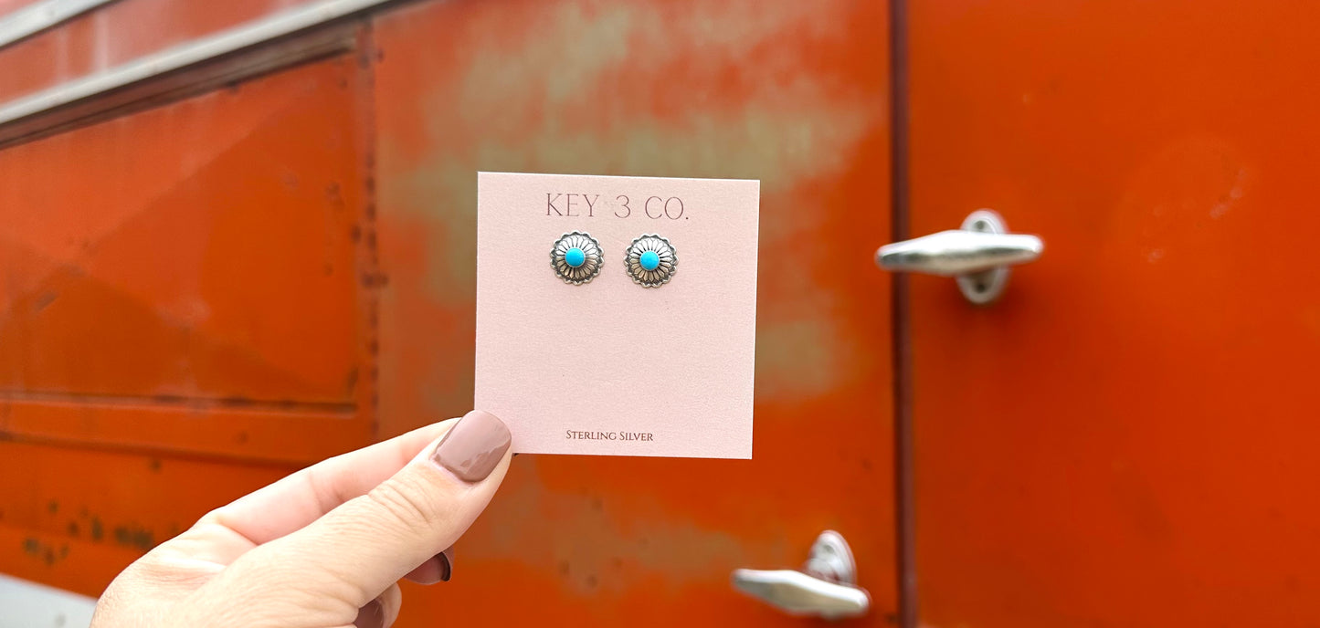 Small Scalloped Concho Studs