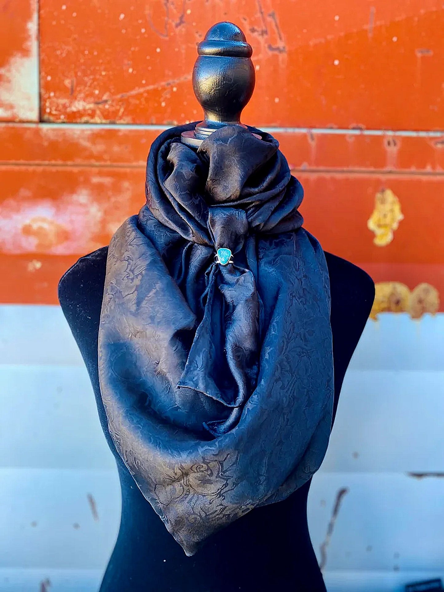 Black Floral Wild Rag image 1