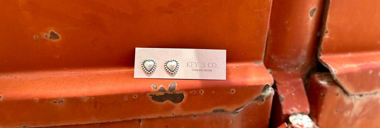 Large Heart Concho Studs