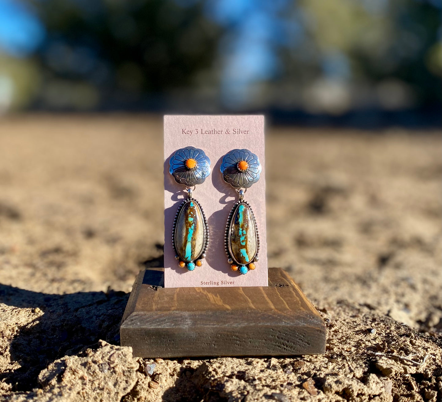 Blue Ribbon Earrings image 1