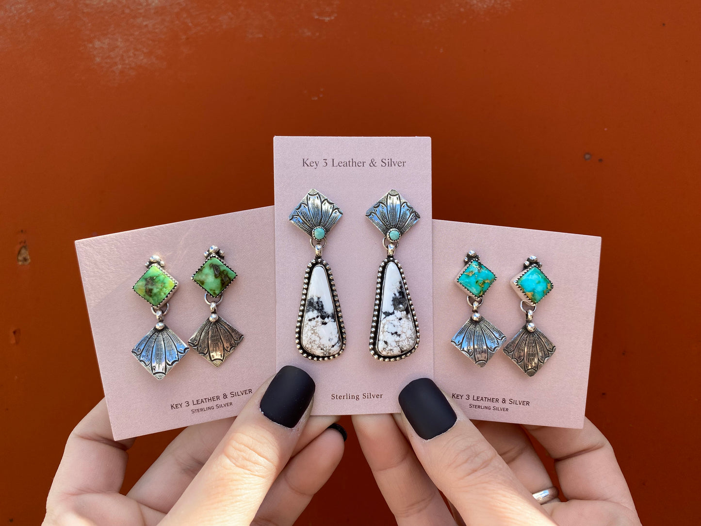 Green Sonoran Gold Earring image 2