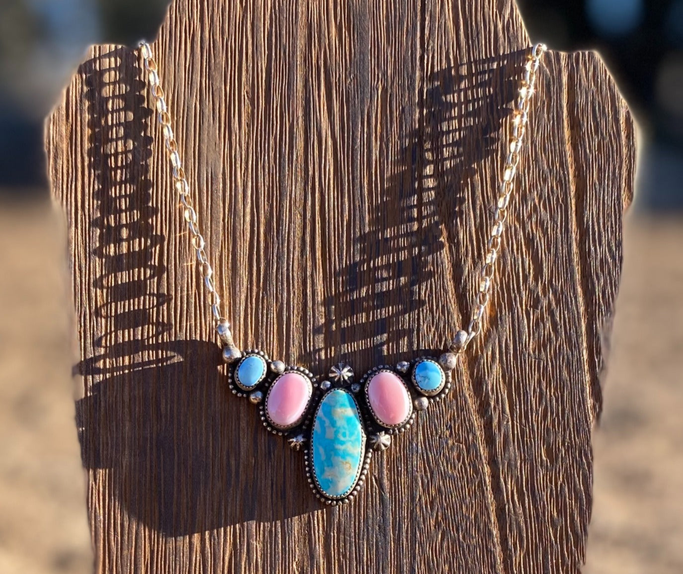 Turquoise Multi Stone Necklace image 1