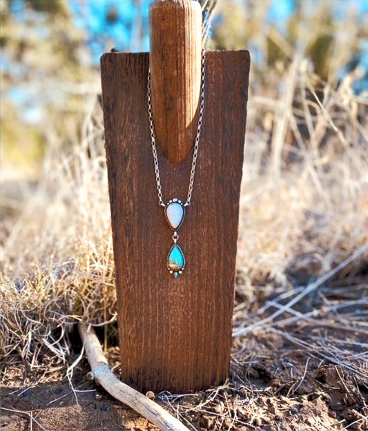 Turquoise Lariat Necklace image 0