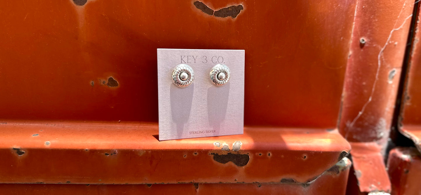 Large Flower Concho Studs