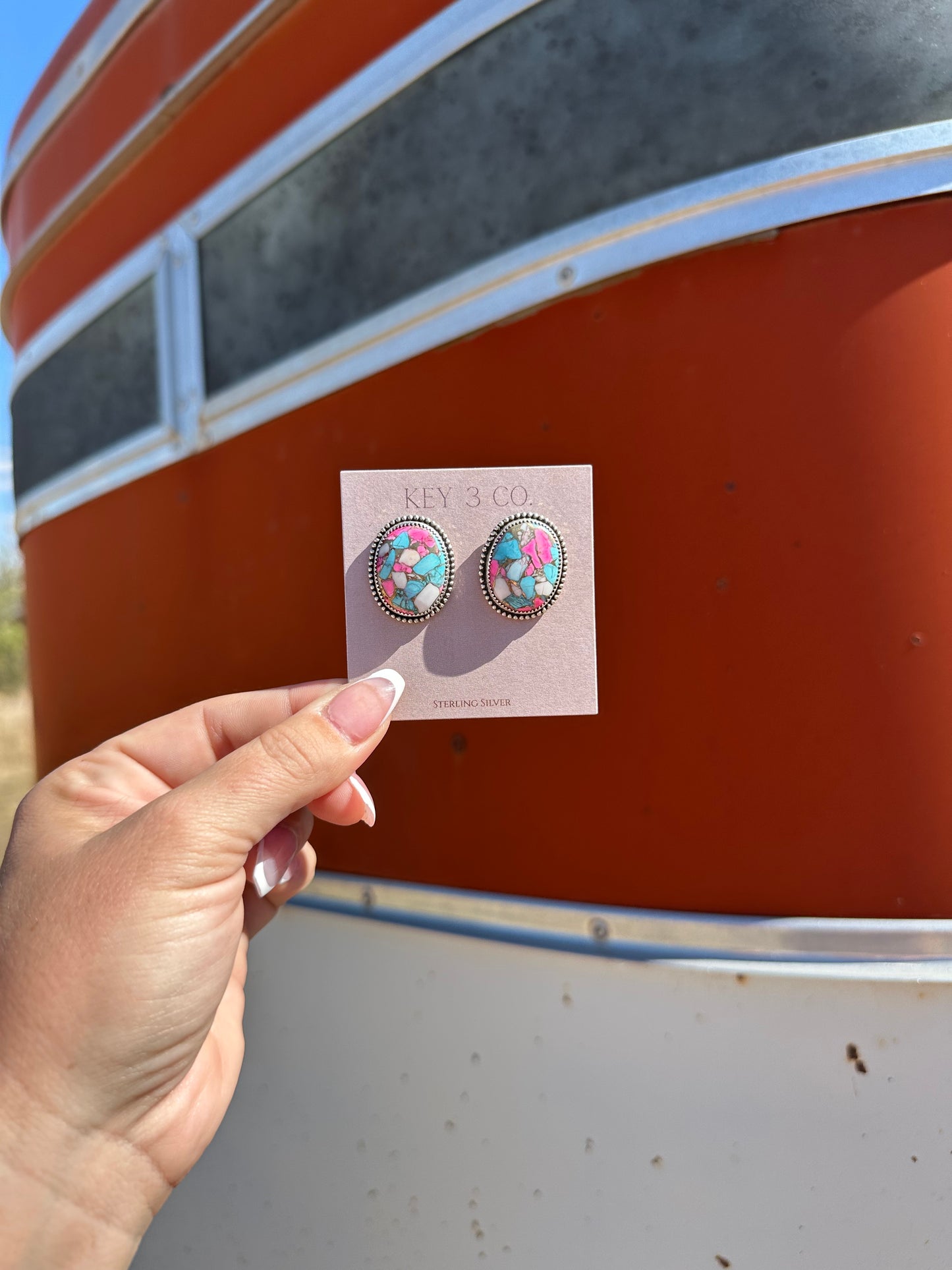 Pink Delilah Studs