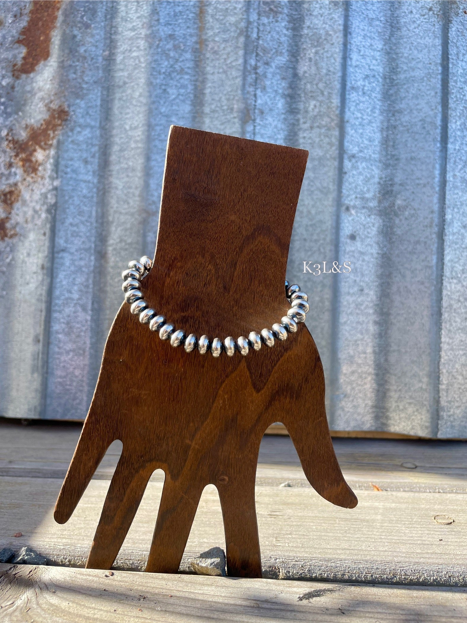8mm Saucer Stretch Bracelet image 0