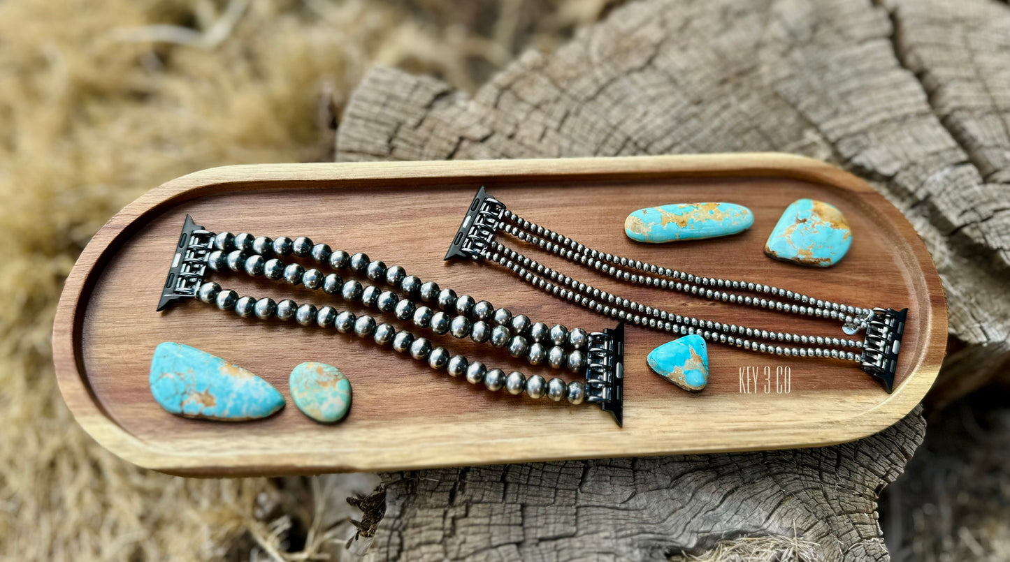 Pearl Watcbands (SILVER-PLATED)