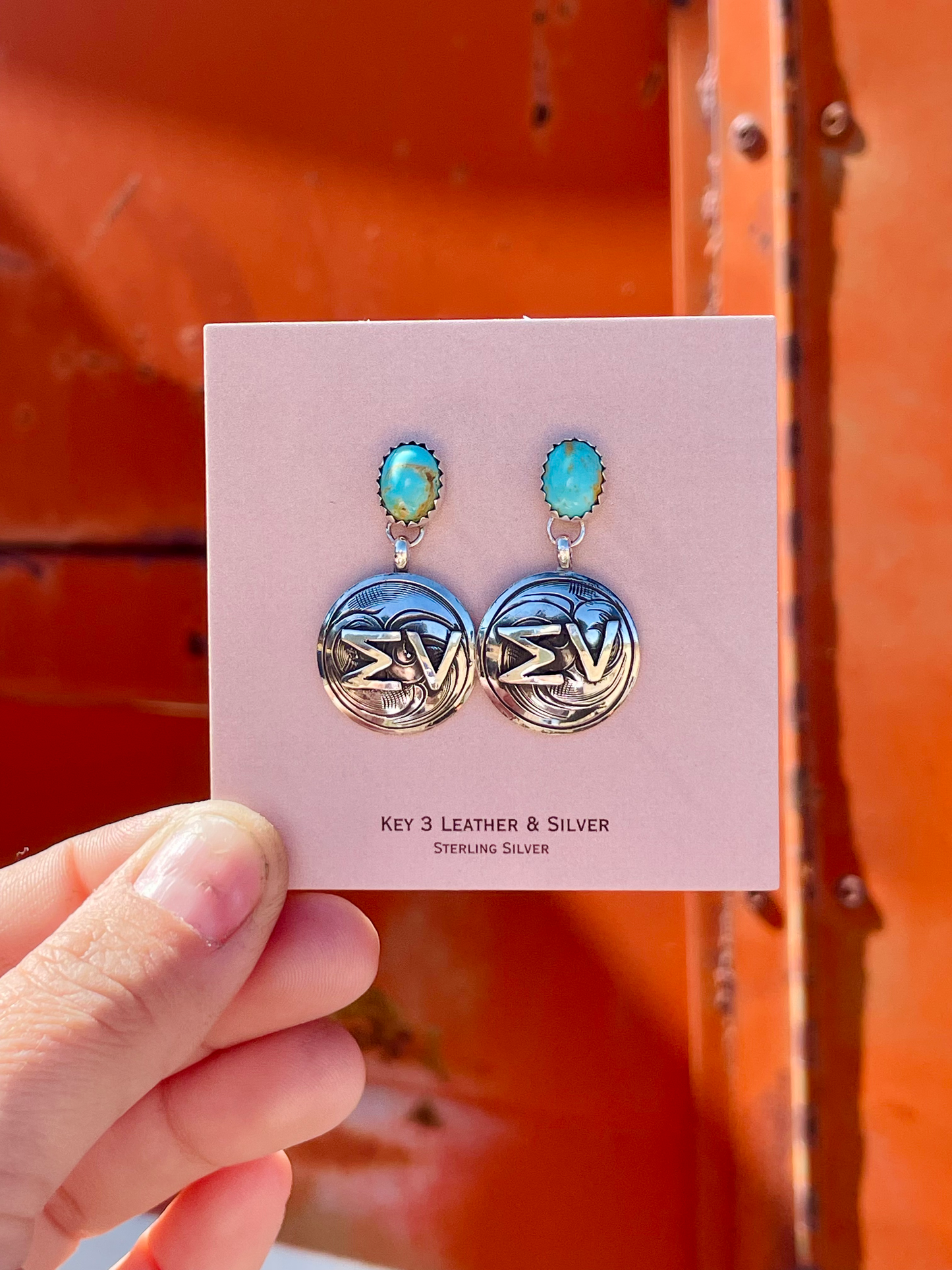 Pre Order Engraved Brand Earrings image 1