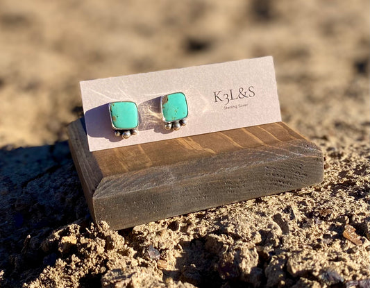 Kingman Turquoise Studs image 0