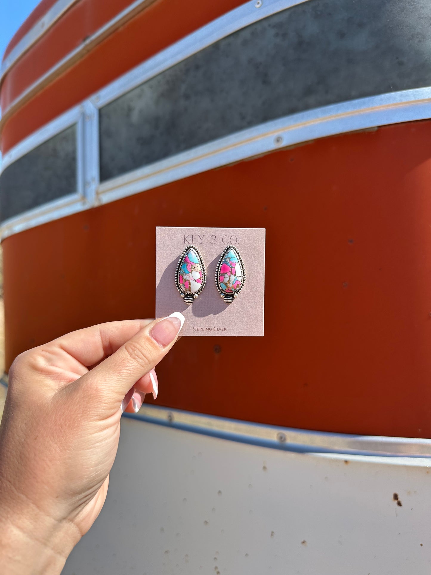 Pink Delilah Studs