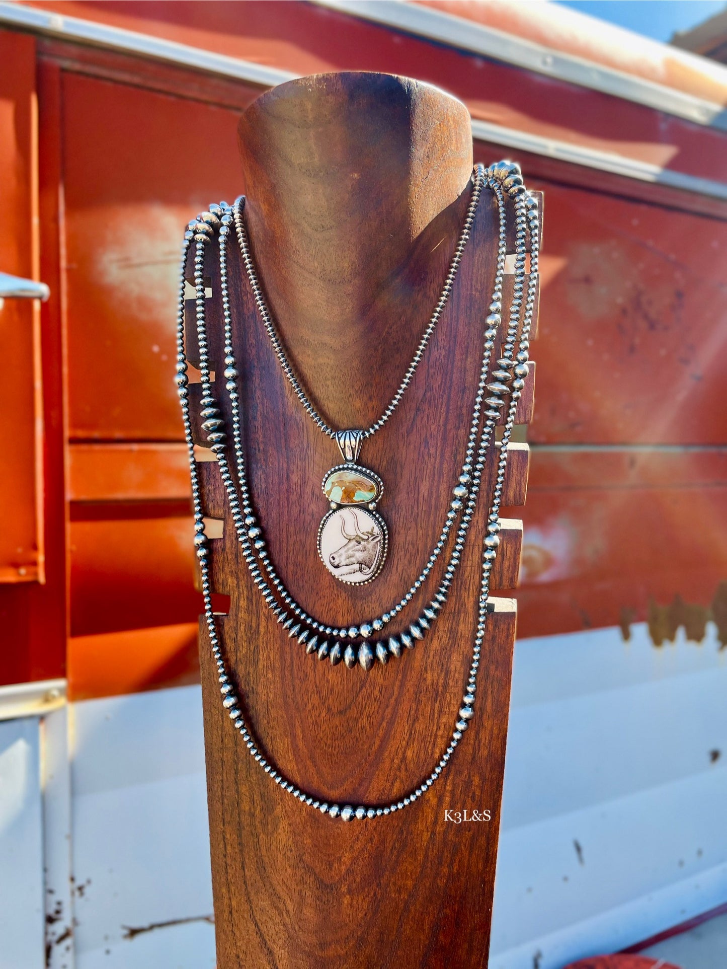 LongHorn Turquoise Pendant image 2