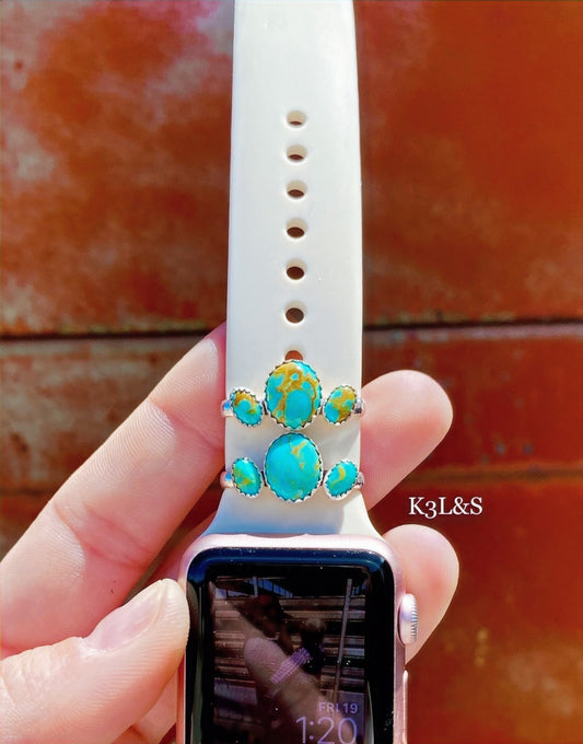Turquoise Watchband Charm Slide image 0