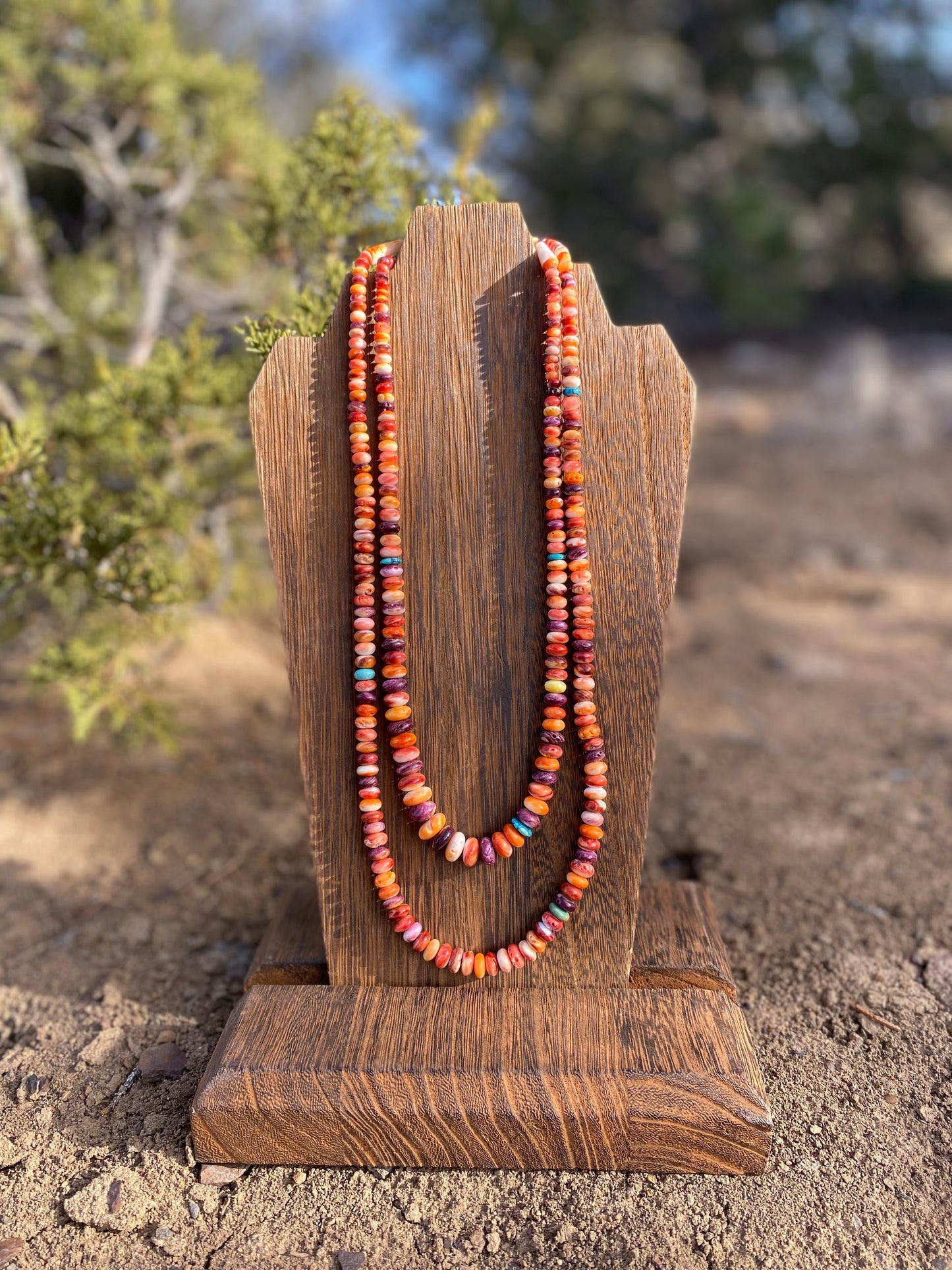 Orange Spiny Necklace image 0