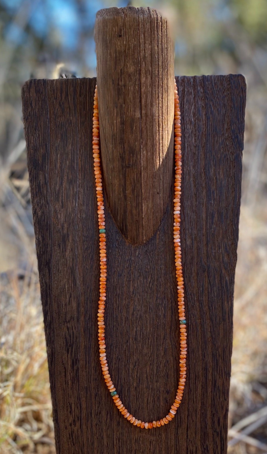 Orange Spiny Necklace image 1