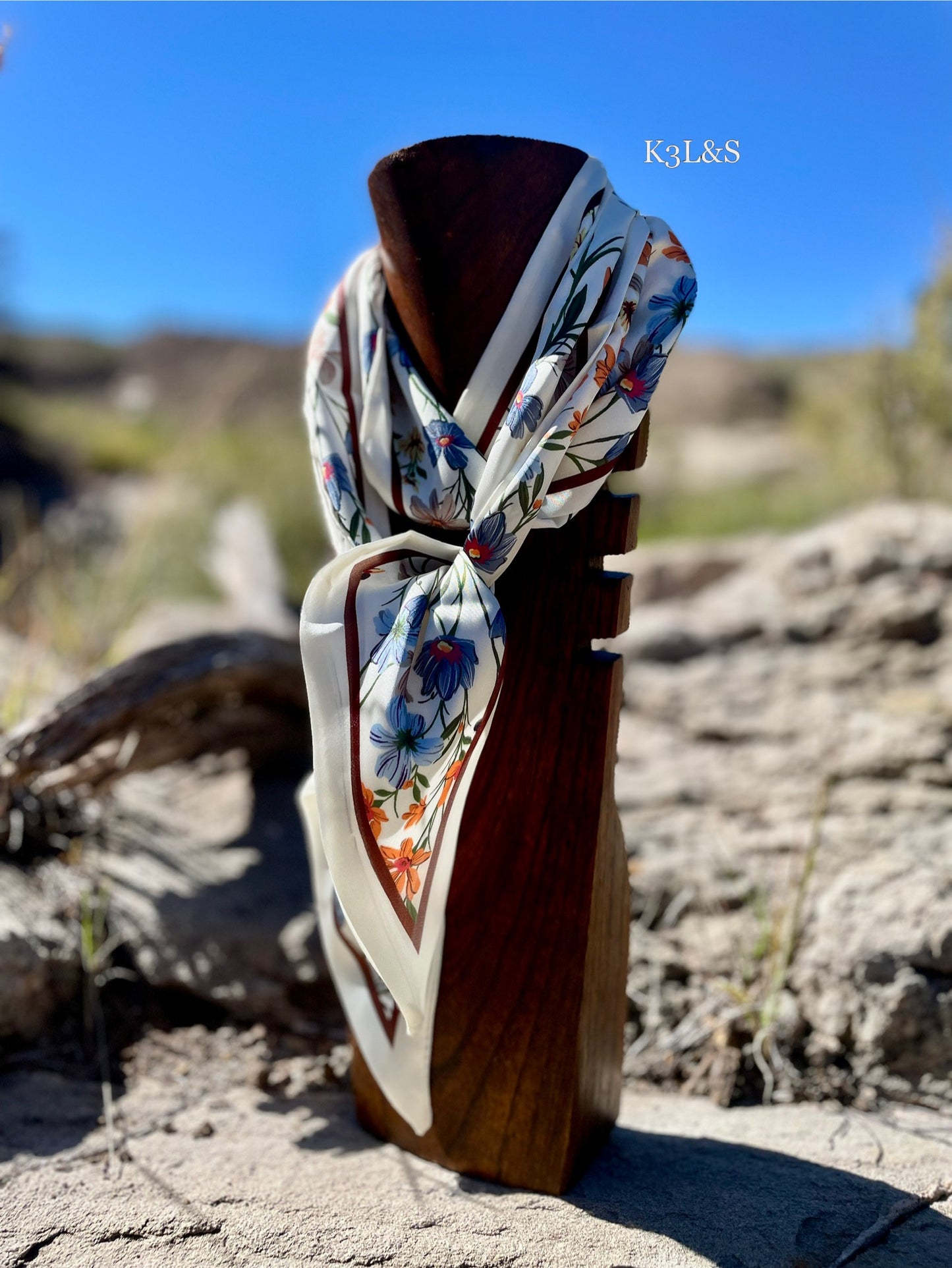 Fall Flowers Twilly Scarf image 0