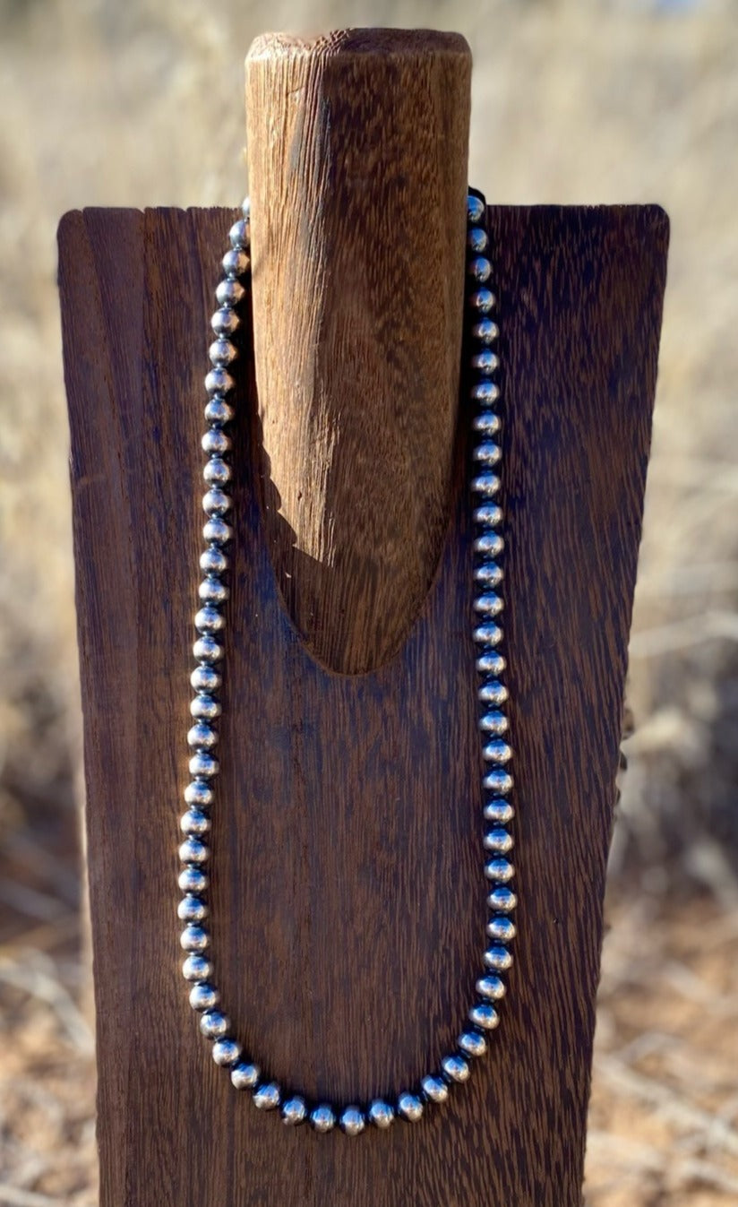 7mm Sterling Silver Pearls image 1