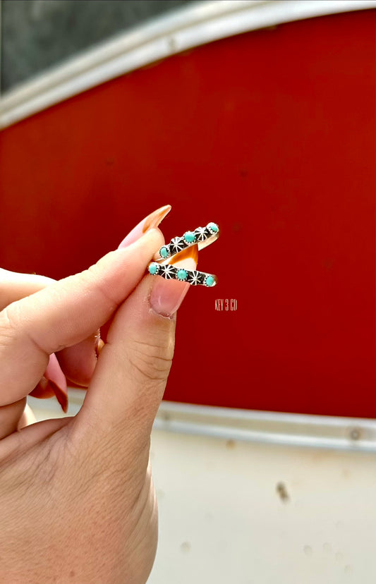 Pre- Order Turquoise Straight Star Band Rings
