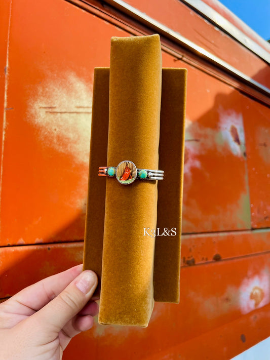 Turquoise Teepee Baby Bracelet image 0