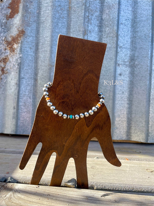 6mm Multi-Color Stretch Bracelet image 0