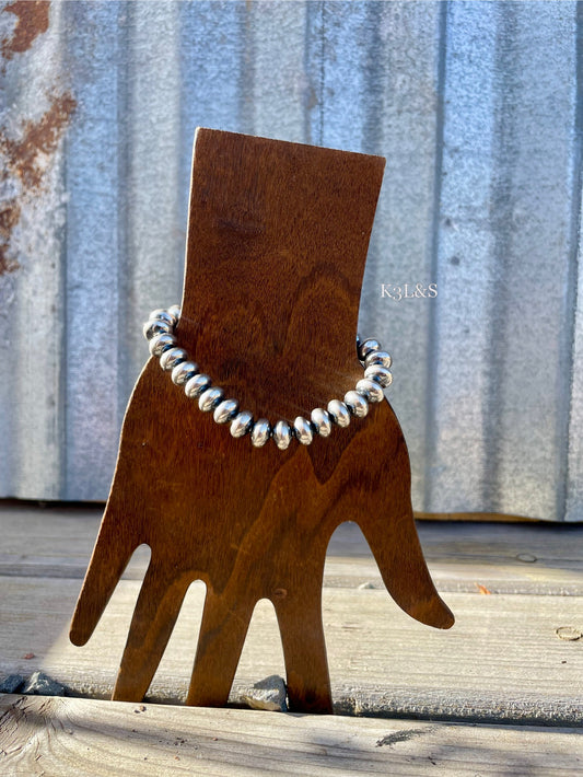 10mm Saucer Stretch Bracelet image 0