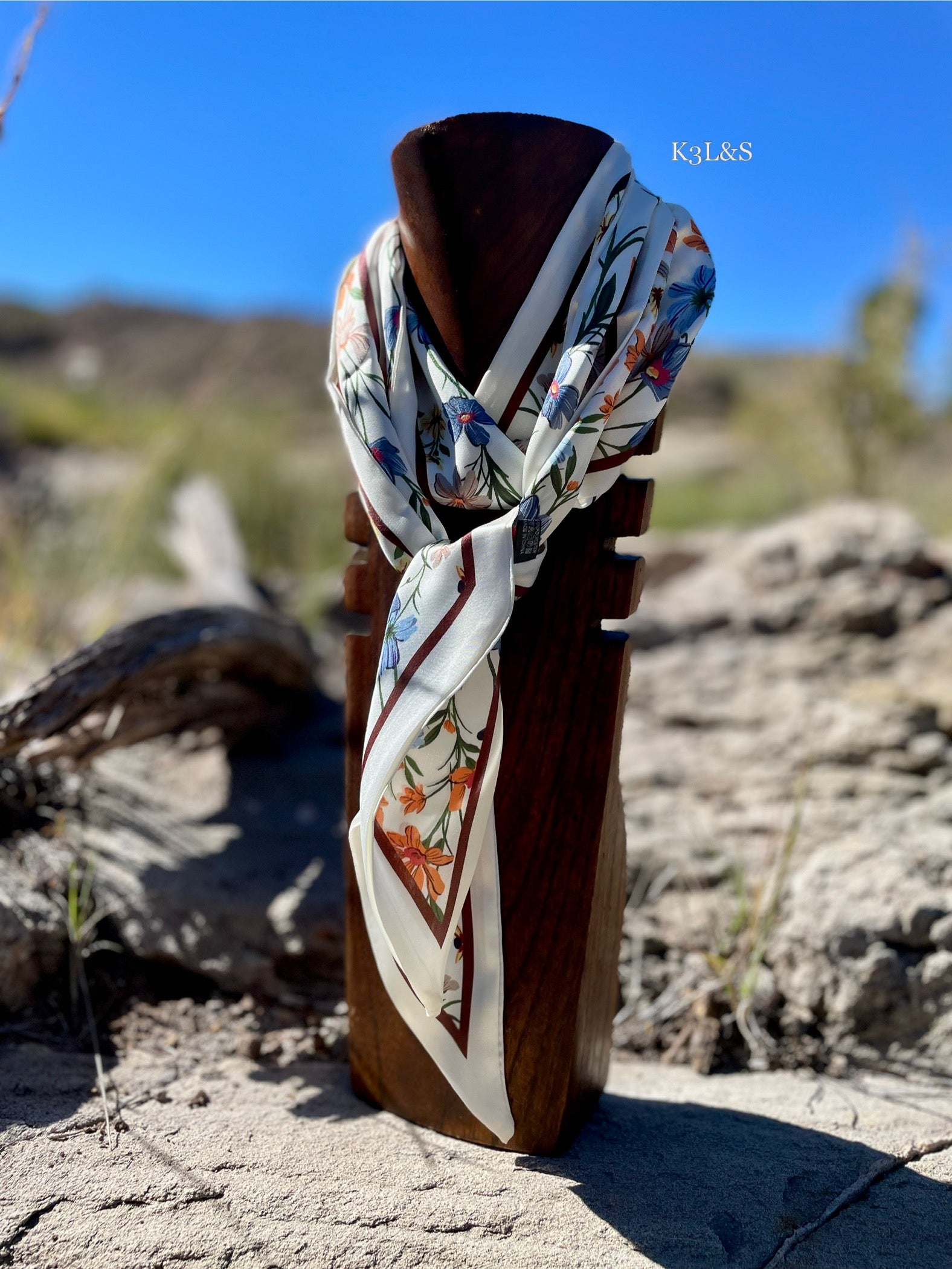 Fall Flowers Twilly Scarf image 1