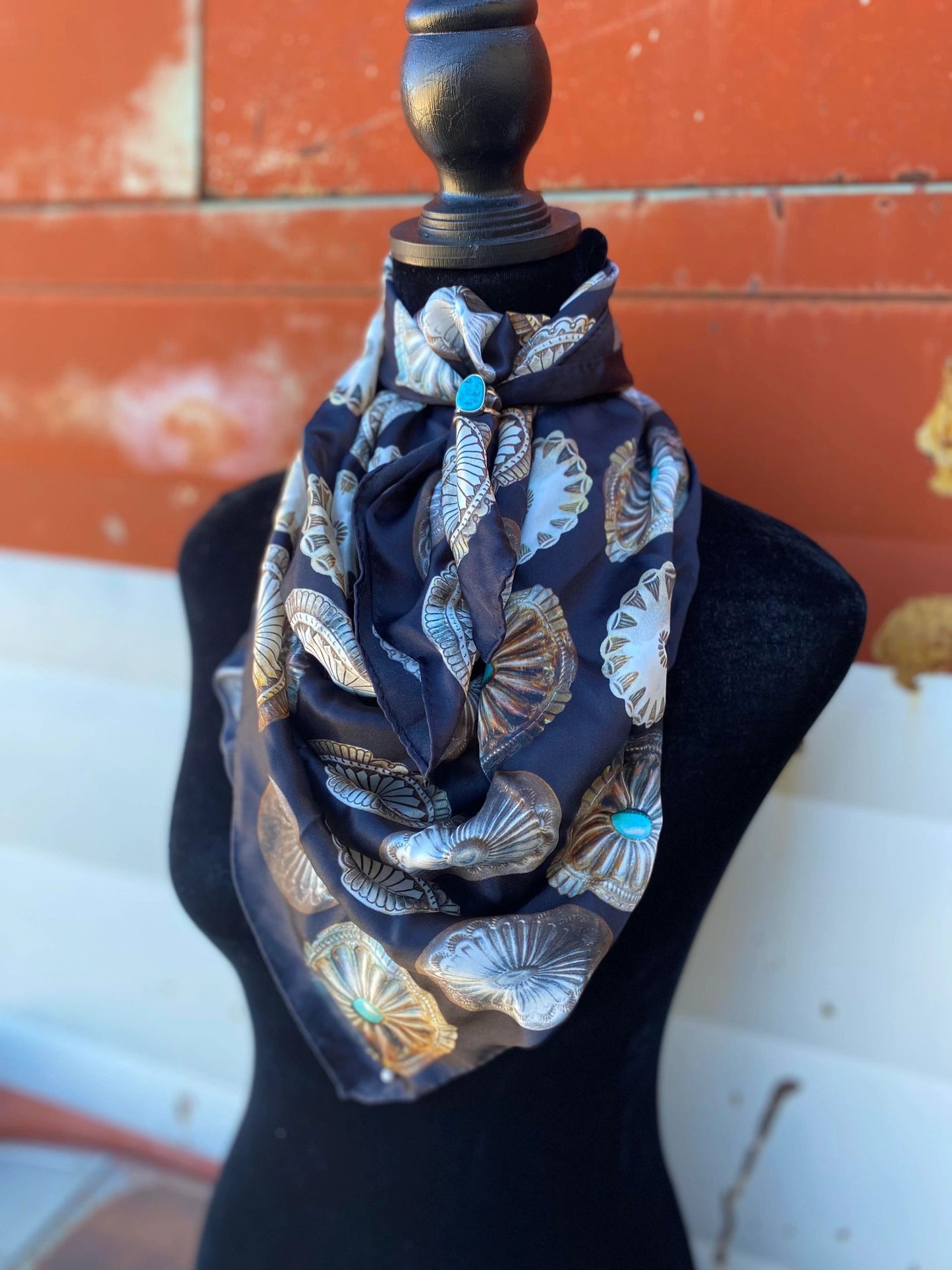 Black Conchos Wild Rag image 1