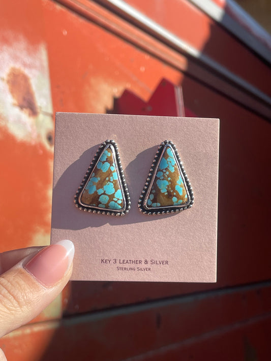 #8 Turquoise Studs image 0