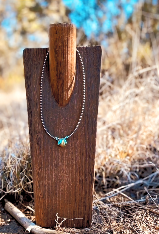 Pearls & Turquoise Necklace image 0