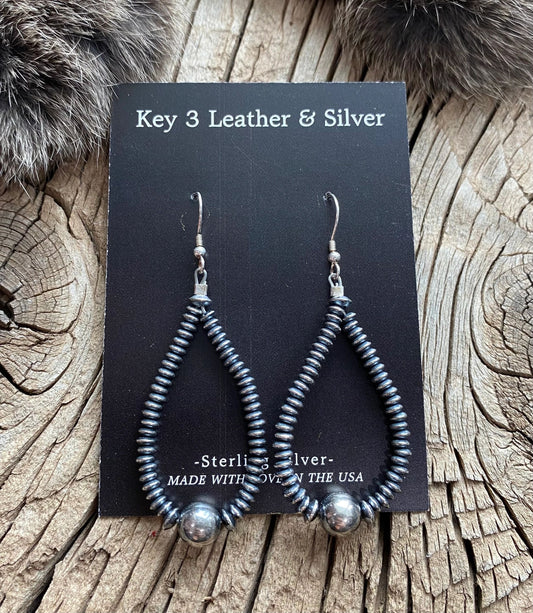 Pearl Teardrop Hoops image 0