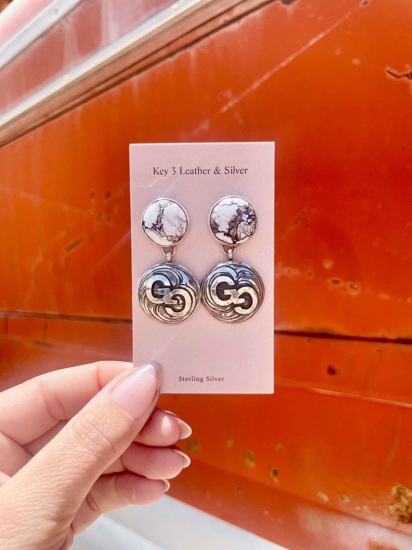 Pre Order Engraved Brand Earrings image 2