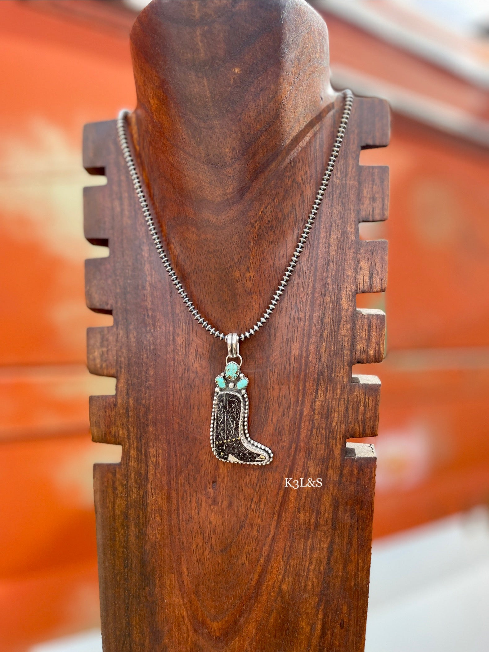 Black Boot Pendant image 1