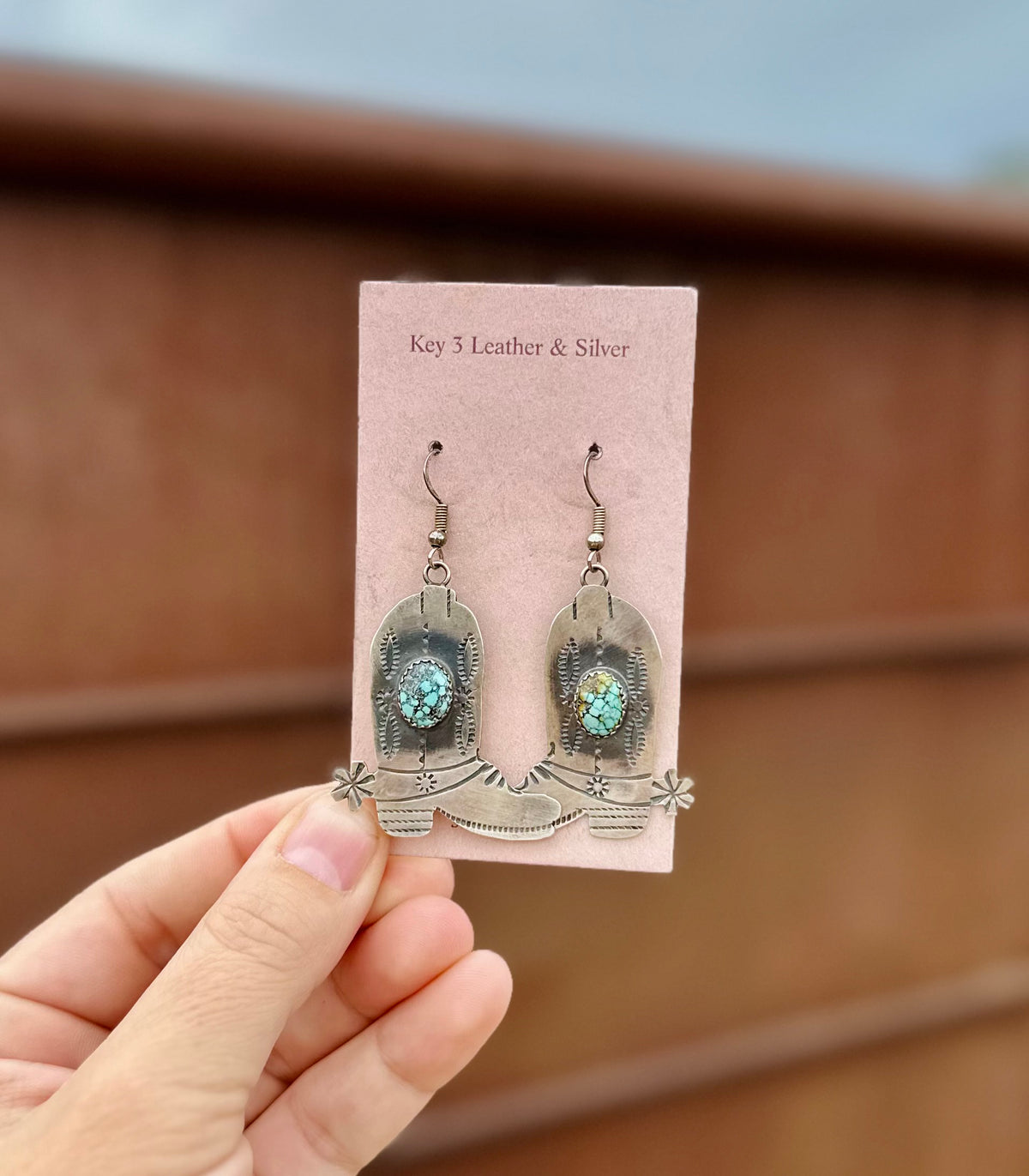 Sterling Silver Boot Earrings