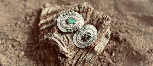 Turquoise Concho Belt Buckles