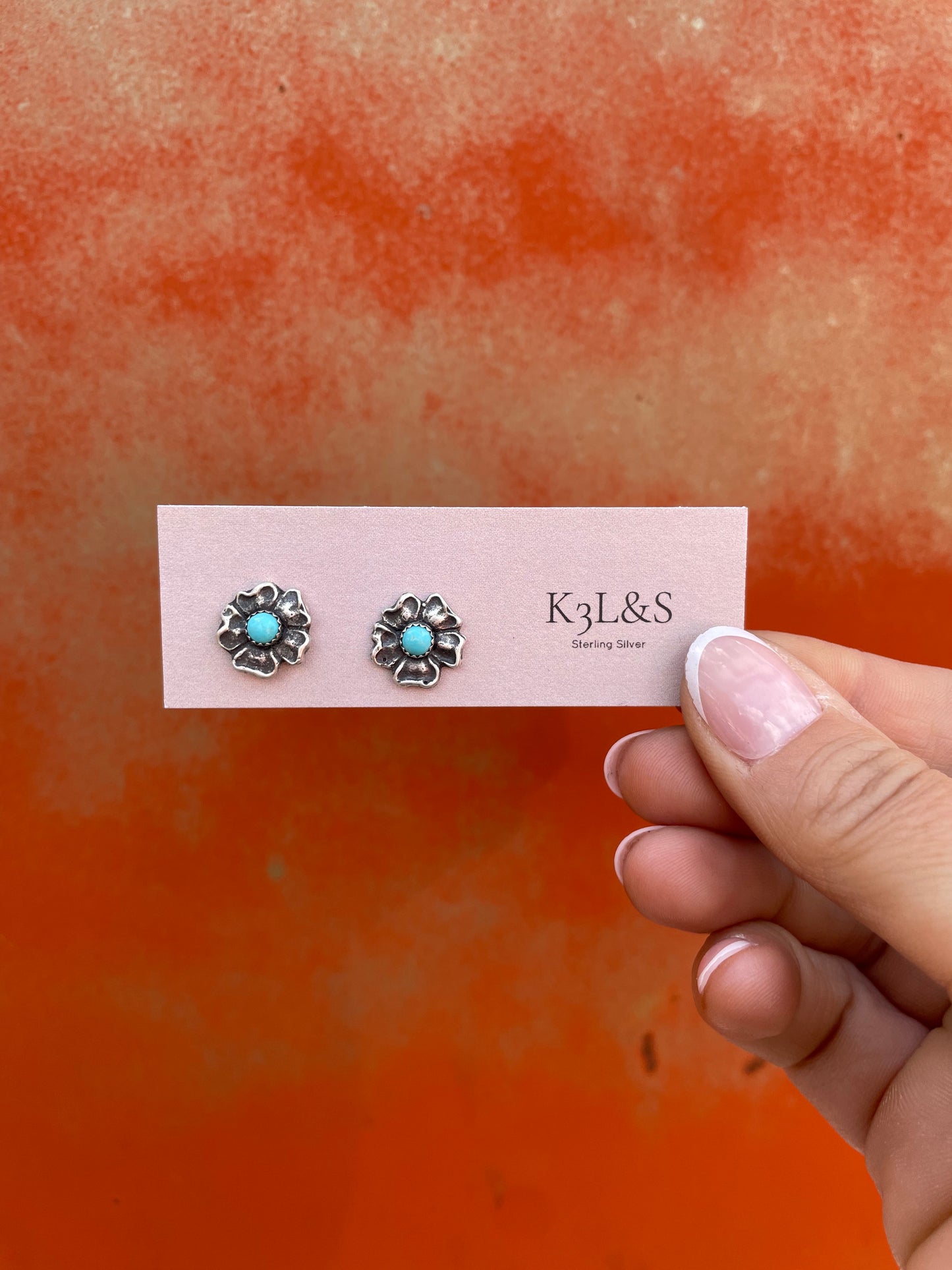 5 Petal Stud Earrings image 2