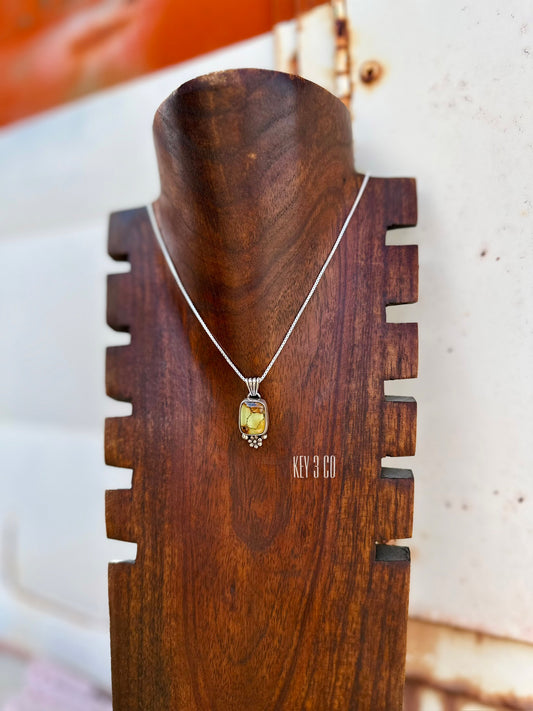 Long Hubei Turquoise Pendant