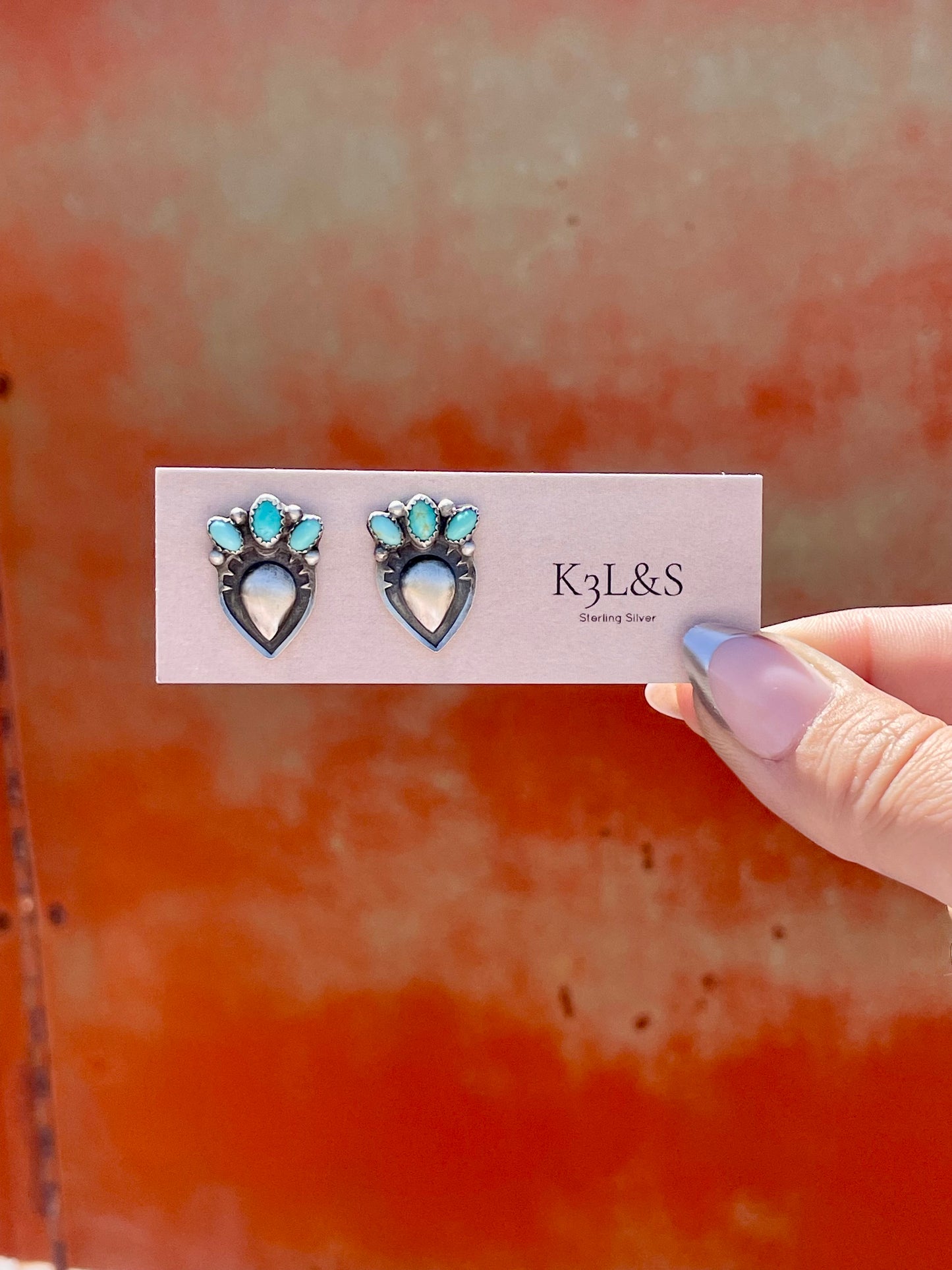 Turquoise Silverado Stud Earrings image 4
