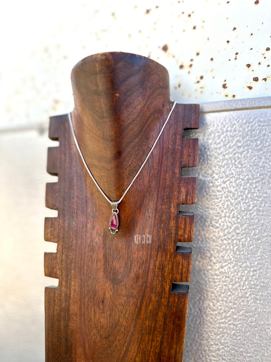 Long Purple Spiny Pendant