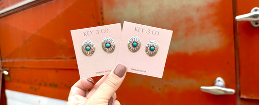 Oval Concho Studs