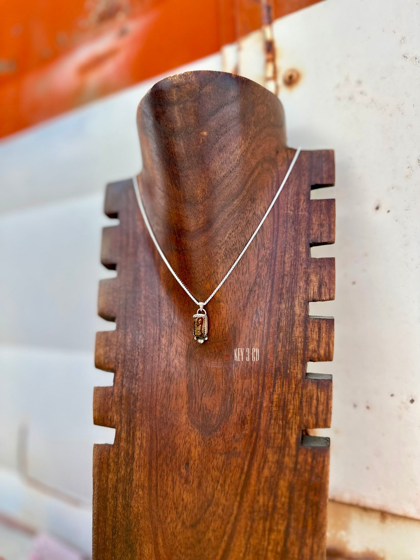 Green Pilot Mountain Pendant