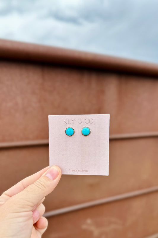 8mm Beaded Round Studs