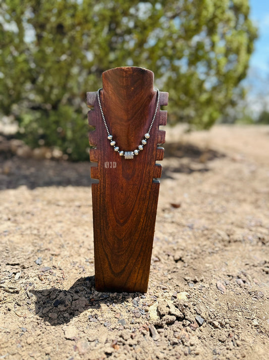 Barrel Pearl Necklace