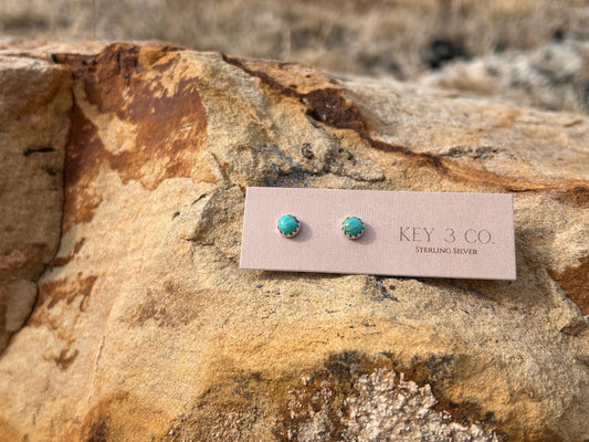 6mm Turquoise Studs