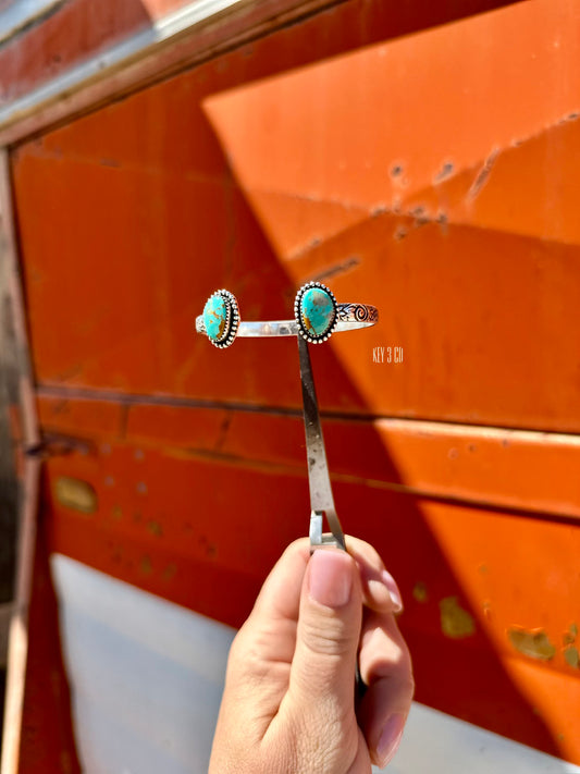 Kingman Two Punchy Cuff (2 stone)