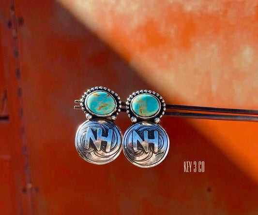 Pre Order Engraved Brand Earrings