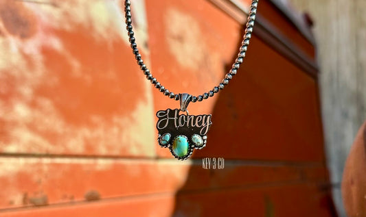 3 Stone Honey  (Pendant Only)