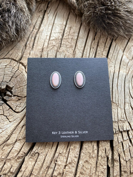 Pink Conch Studs image 0