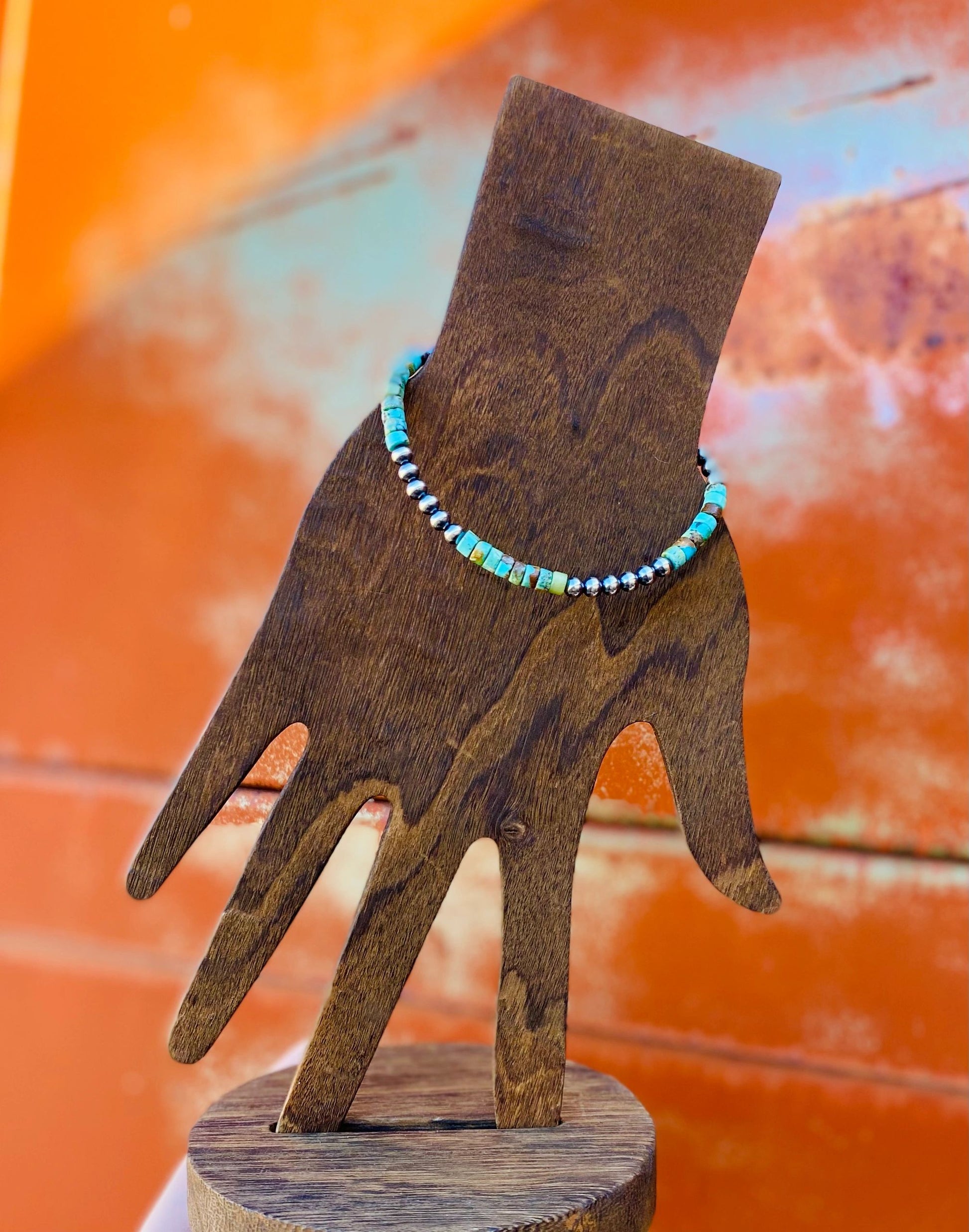4mm Sterling Silver Turquoise Bracelet image 0