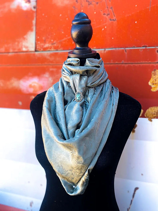 Sage Green Floral Wild Rag image 0